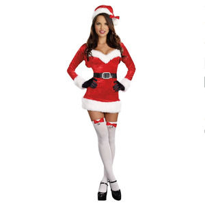 Red and White Santa Baby Women Adult Christmas Costume - Large
